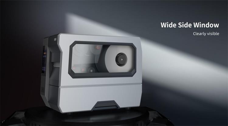iDPRT iK4 Vysoce výkonná průmyslová tiskárna vybavená širokým bočním oknem